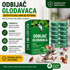 🌿✨ Prirodne kuglice za odbijanje štakora – ulje paprene metvice i limuna (12 kuglica)