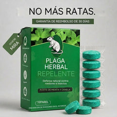 🐀 ¡50% DE DESCUENTO AHORA! ⚡ 🟢 Tabletas repelentes de roedores e insectos - Paquete de 12