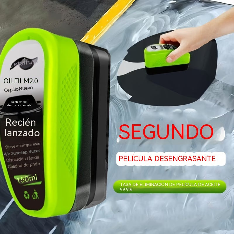 🔥【Compra 1 y llévate 1 gratis】🚗✨Esponja limpiadora de película de aceite para cristales de coche, eliminación de manchas súper eficaz