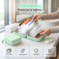 (14 stranica) 💊 Vodootporna torba za lijekove – Prijenosna torba za lijekove i pribor, pogodna za putovanja, dom i svakodnevnu upotrebu.