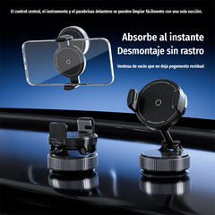 ✨💪Soporte magnético ajustable para coche con base de succión al vacío, soporte magnético universal estable para teléfono, accesorio para el interior del coche