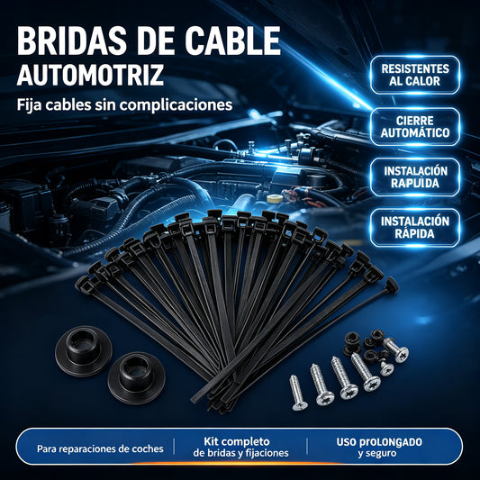 🔧🚗【70 piezas】Hebilla universal para bridas de nailon multifuncionales