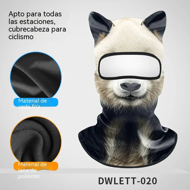 📢📢2 piezas 28 euro⏰Pasamontañas cortavientos con estampado animal