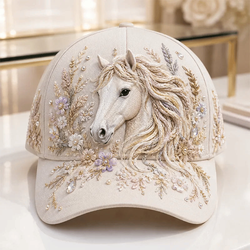 ✨Gorro con bordado 3D de vaca de las Tierras Altas🧢(Transpirable, ligero, cómodo y de corte unisex)