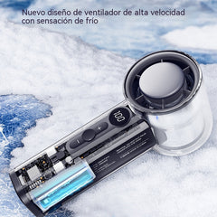 🔥【Oferta por tiempo limitado】🌀Mini ventilador de refrigeración, ventilador de turbina mecánica transparente