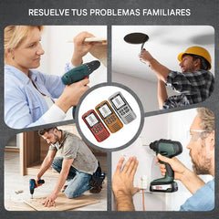 🔍Detector multifuncional de metal, madera y cables; localiza de forma segura y precisa tuberías y cables ocultos.