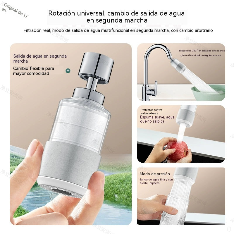 ✅✅【2 por 26 euros】💦👍🏻Filtro purificador de agua para grifo de acero inoxidable