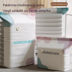 🧳 5 gabali par 27 eiro 💨 Liels, saspiežams vakuuma uzglabāšanas maiss: nav nepieciešams sūknis, hermētisks un ideāli piemērots vietas taupīšanai čemodānos un mājās ✈️