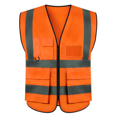【Compra 1 y llévate 1 gratis】Chaleco reflectante para obras de construcción de verano, ropa reflectante, chaleco de seguridad, transpirable