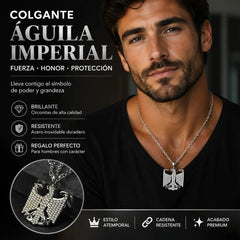 🦅【Colgante + Collar】🔥 Collar Colgante de Águila – Un Símbolo de Fuerza y Estilo para Llevar Siempre Contigo 🧣