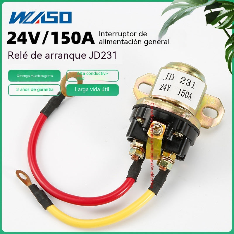 ⚡🚚 Relé de arranque 12V/24V para coche y vehículos agrícolas – Más potencia al arrancar, instalación rápida 🔧