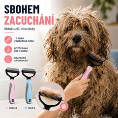 🐶【Kupte 1 kus a získejte 1 zdarma, 2 kusy】Oboustranný kartáč pro péči o srst a odstraňování chlupů domácích mazlíčků