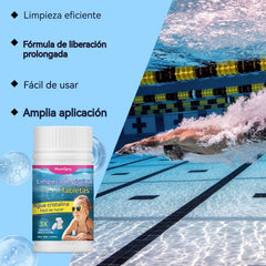 🔥【2 botella 25€】🏊‍Pastillas efervescentes para la limpieza de piscinas