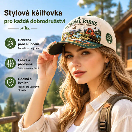 🧢3D retro baseballová čepice | Prémiový design | Prodyšná a chránící před sluncem