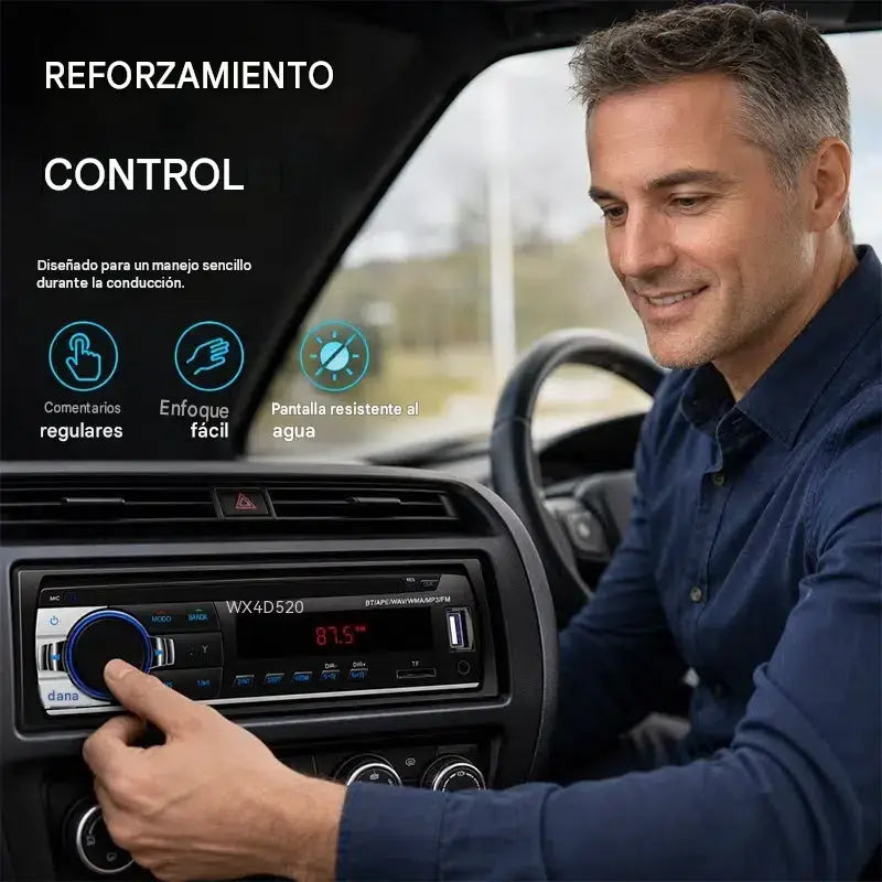 🎵 Radio para coche Bluetooth, sistema de audio para coche Supersonic: disfruta de un sonido inalámbrico de alta fidelidad en cada viaje.