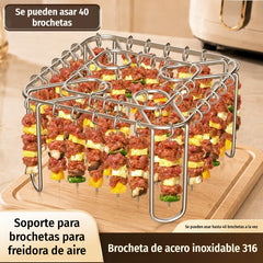 🔥【Incluye 40 ganchos】✨Parrilla para barbacoa de acero inoxidable 316🍢