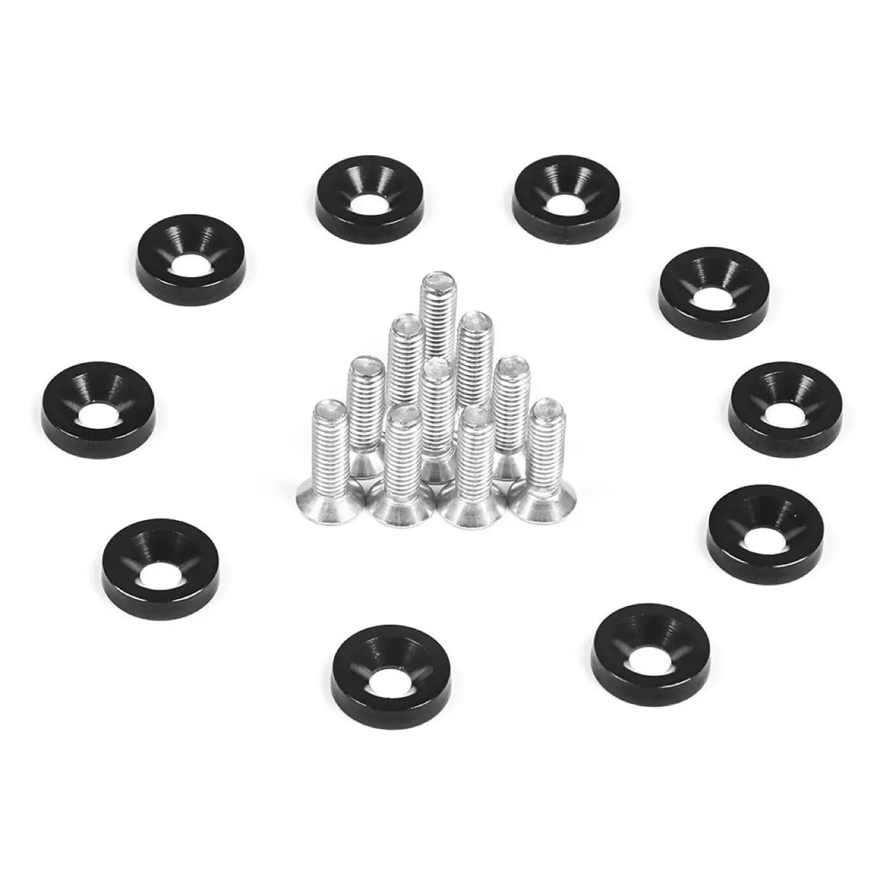 【30 arandelas + 30 tornillos】📢📢 ¡50% de descuento! ⏰ 30 pares de arandelas universales para tornillos de automóviles
