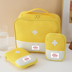 【Juego de tres piezas】💊🩹Bolso médico de viaje plegable y portátil, bolsa de almacenamiento de medicamentos de gran capacidad.