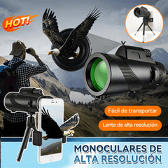 🔥【Compre 1 y obtenga 1 gratis】🔭Telescopio monocular portátil de alta definición y alta potencia para exteriores de 40x60