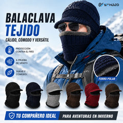 🔥Gorro de lana grueso de una sola pieza, resistente al viento, para exteriores.