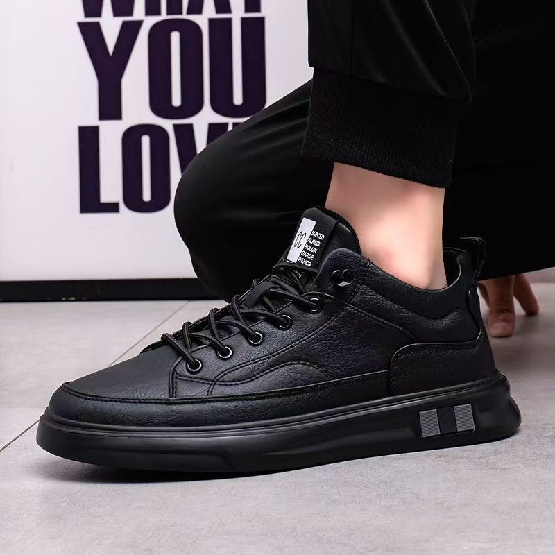 😎👍【39-44】Nuevos zapatos casuales de algodón y terciopelo impermeables para hombre para otoño e invierno 2025.
