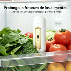 🔋❄️ Purificador de Aire Recargable para Nevera | Elimina Olores con Ozono e Iones Negativos | Portátil y sin Cables 🍃