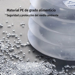 💧🚰 Contenedor de agua plegable con grifo – 5 litros de capacidad, compacto y práctico, ideal para acampar 🏕️✨