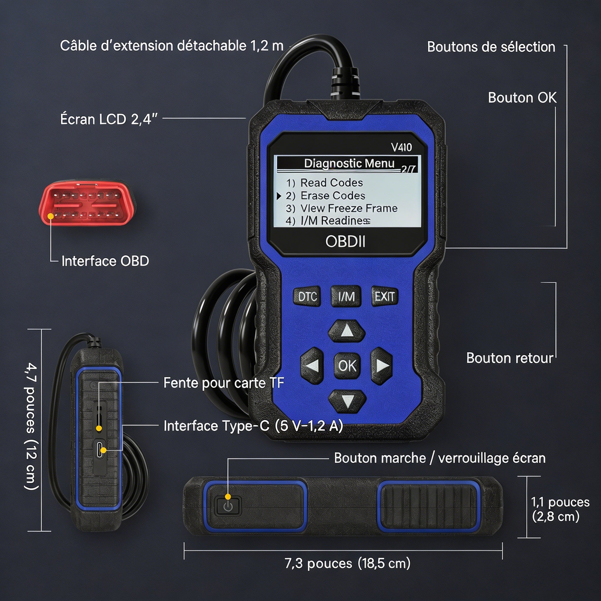🔧🚗 49% de descuento ⚡ Escáner OBD2 profesional: diagnóstico completo, borrado con un clic y 12 idiomas. Compatible con todos los vehículos de 1996 en adelante 📊💡