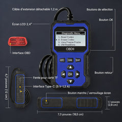 🔧🚗 49% de descuento ⚡ Escáner OBD2 profesional: diagnóstico completo, borrado con un clic y 12 idiomas. Compatible con todos los vehículos de 1996 en adelante 📊💡