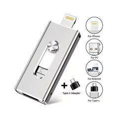 🔥【Oferta por tiempo limitado】💾Memoria USB multifuncional 4 en 1, de gran capacidad.