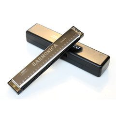 🔥🎶🎼 Armónica profesional de 24 agujeros en do mayor con estuche【🎁El regalo perfecto para los amantes de la música】