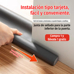 🔥Compra 1 y llévate 1 gratis🔥🔥 【Paquete de 2】Burlete impermeable para el fondo de la puerta: aislamiento acústico, antiviento y antiinsectos (93cm)🌙
