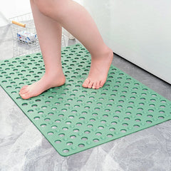 🔥🚿Alfombrilla de baño gruesa, absorbente y antideslizante, con ventosas y diseño calado.