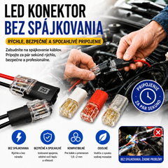 🥳 50% zľava! ⏰ 【1000 kusov skladom】Konektor kábla bez odizolovania, s uzamykateľnou prackou, bezpečným uzáverom a protišmykovou úpravou ⚡️