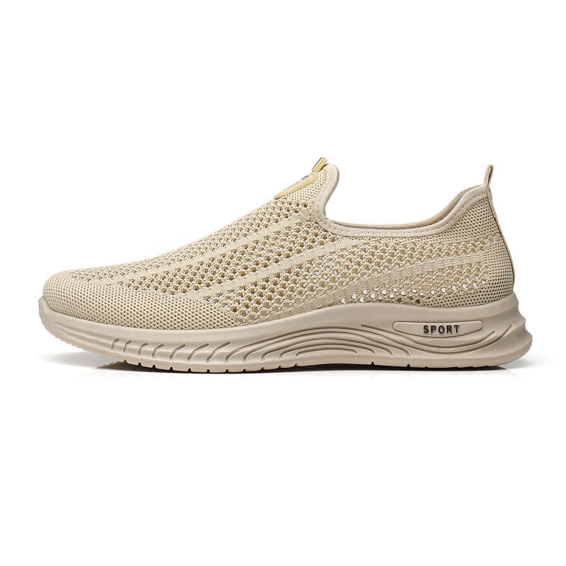 【39-44】Zapatos casuales de malla transpirables, cómodos, antideslizantes y fáciles de usar para hombres