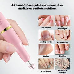 ✨💅Elektromos körömreszelő a körömlakk és az elhalt hámsejtek eltávolításához.