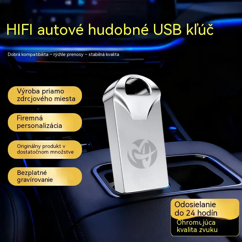 🚗🎵🎵【64G】【Hudobný USB kľúč】Obsahuje 4000 skladieb, 300 hudobných nahrávok a 6D zvukové efekty