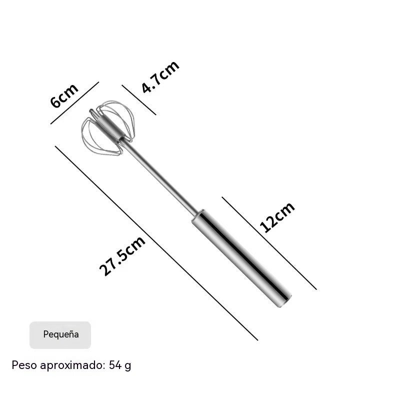 🔥【Compra uno y llévate otro gratis】✨Batidor de huevos semiautomático de acero inoxidable