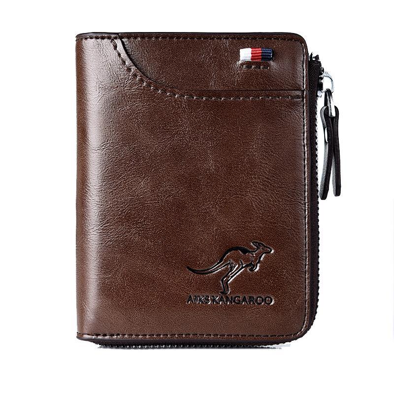 🔥Cartera antimagnética 2026 para hombre Cartera de cuero suave de gran capacidad