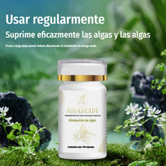💦【Compre uno y obtenga uno gratis, 200 piezas en total.】🐠Tabletas para el control de algas en acuarios, plantas acuáticas y peces ornamentales; eliminador de algas; elimina el agua verde; previene el crecimiento de algas.