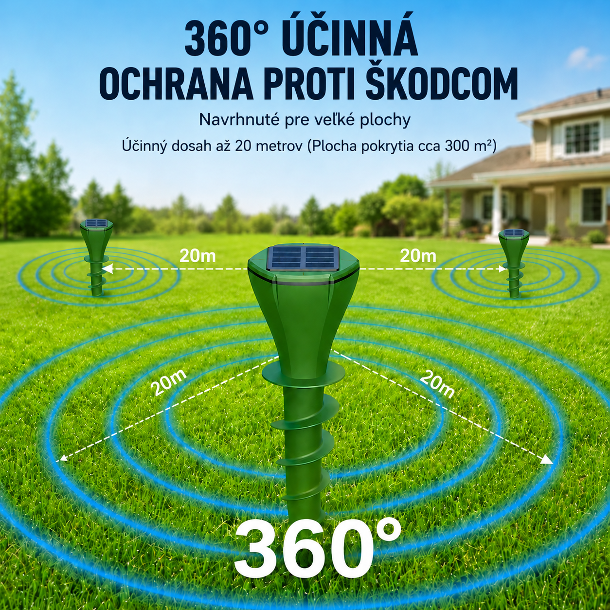☘️Propagácia produktu - 50% zľava☘️Solárne napájaný vodeodolný repelent proti zvieratám