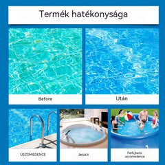 ⏰💦2 darab 8900 Ft🏊‍♂️ Medencetisztító folyadék – Kristálytiszta víz órák alatt, erőfeszítés nélkül ✨