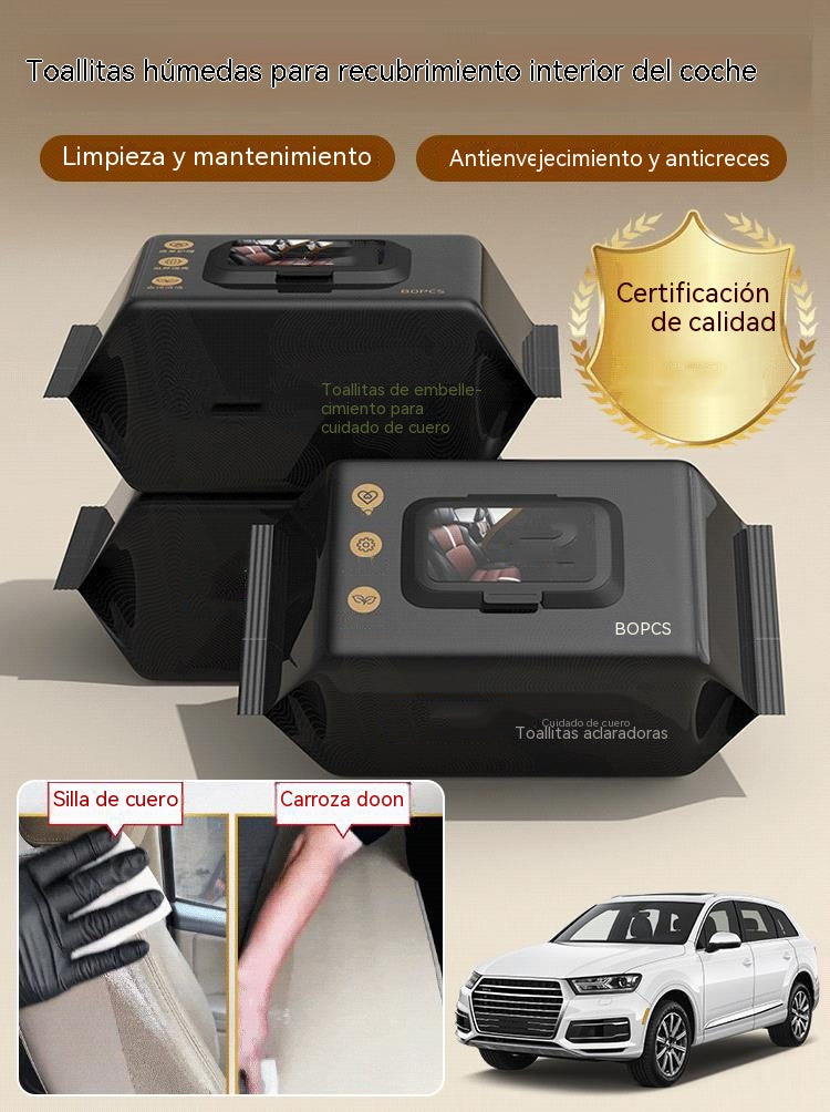 【160 piezas】✨ Toallitas Premium para Interior de Coche – Limpieza y Protección Total 🚗