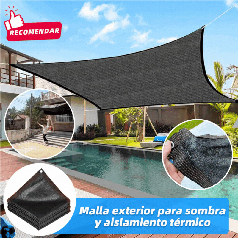 🏆【🔥Oferta imperdible】☀️⛱️【2*3m】Malla exterior para sombra y aislamiento térmico