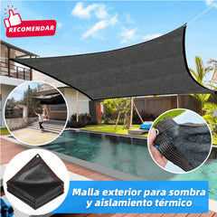🏆【🔥Oferta imperdible】☀️⛱️【2*3m】Malla exterior para sombra y aislamiento térmico