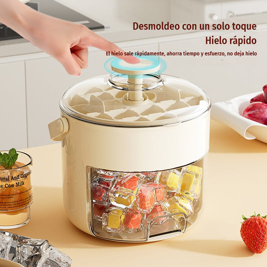 💞¡Ventas superiores a 160.000! 💥🥤🧊 ¡60% de descuento! Máquina de hielo con función de almacenamiento de hielo: puede hacer 40 cubitos de hielo a la vez, tapa que no sella.