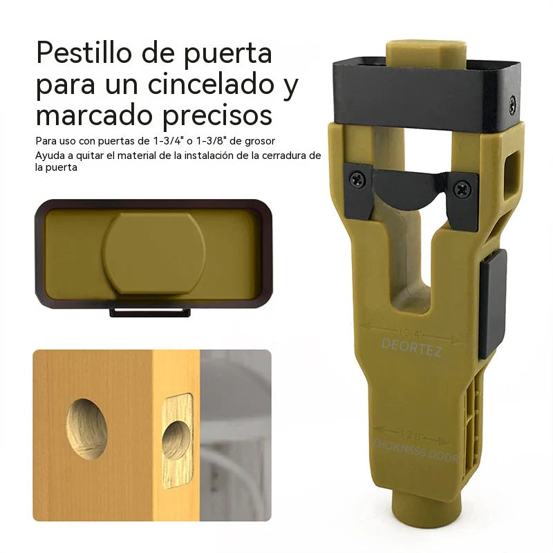 Herramienta profesional para la instalación de pestillos de puerta