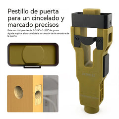 Herramienta profesional para la instalación de pestillos de puerta