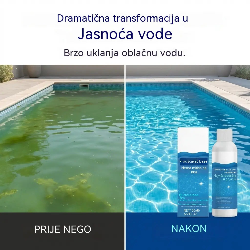 ⏰💦Kupi 1 i dobiješ 1 gratis🏊‍♂️ Tekućina za bistrenje bazena – Kristalno čista voda za nekoliko sati, bez napora ✨