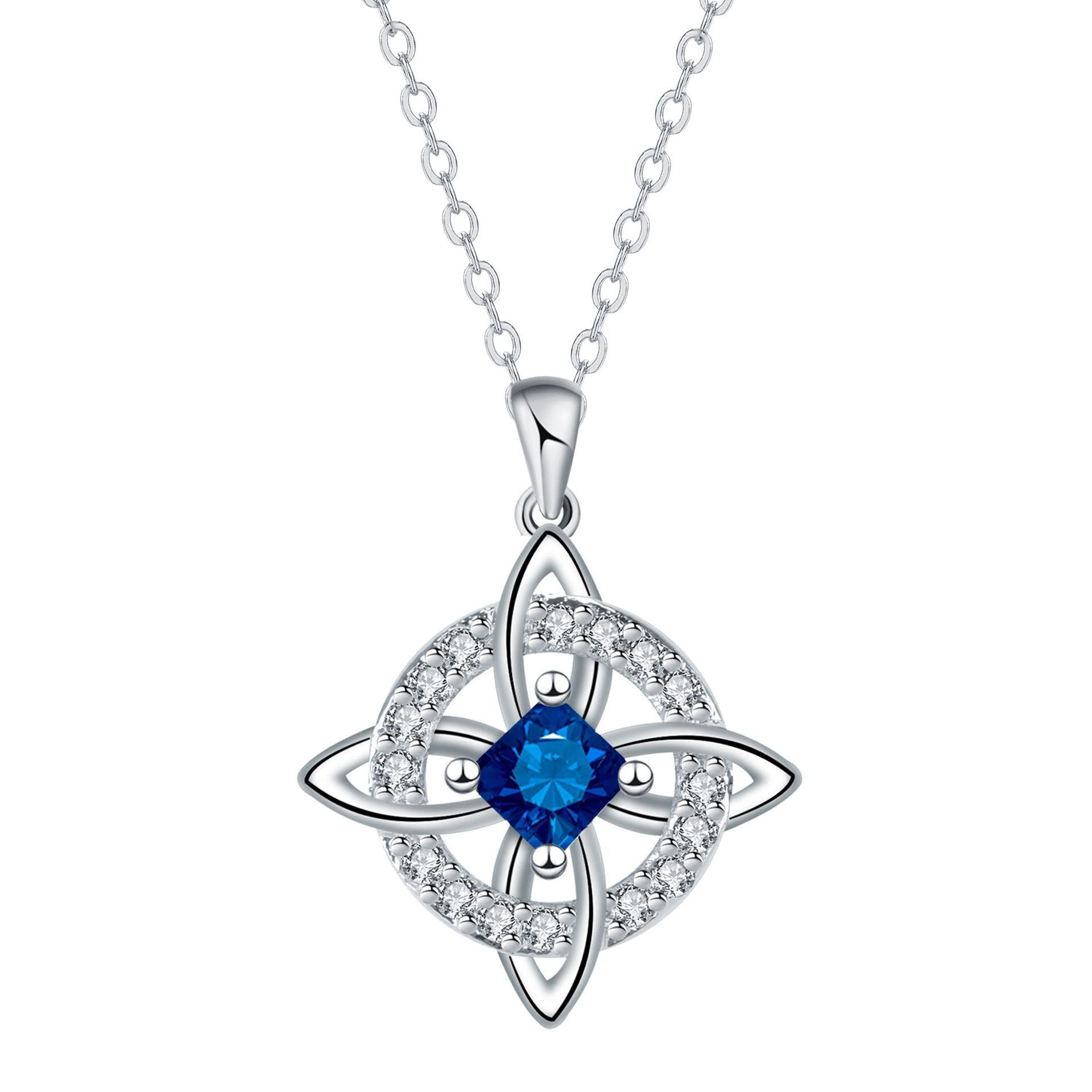 ✨🔮Collar místico de nudo de bruja con piedra de nacimiento 💞 Protege a tus seres queridos